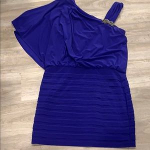 Bluish purple dress. Beautiful